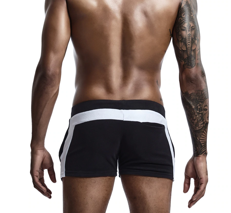 Solid Side Lined Style Sporty Shorts