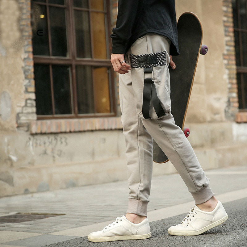 Fit Casual Large Pocket Street Style Men Pants