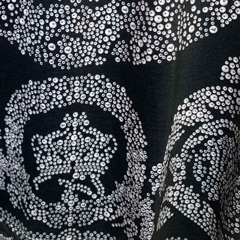 Geometric Dots Printed O-Neck T-Shirt