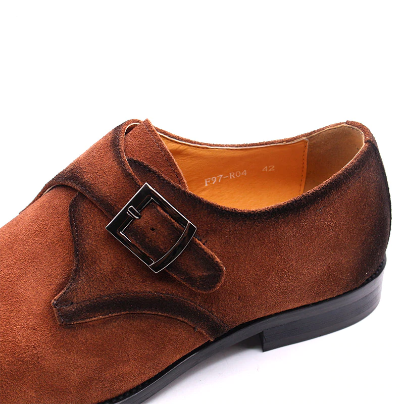 Cow Suede Classic Brown Formal Shoes