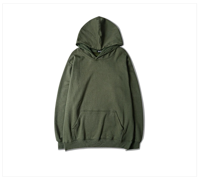 Sweat à capuche épais solide Pop-Farbe