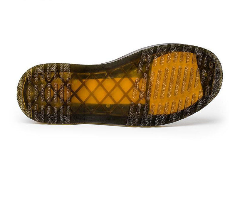 Bottes en cuir Chelsea à bout rond pour hommes