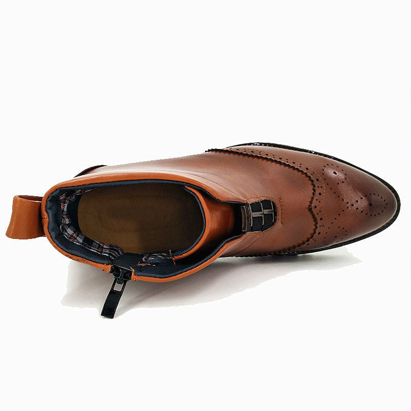 Bottines pour hommes de style décontracté à bout pointu