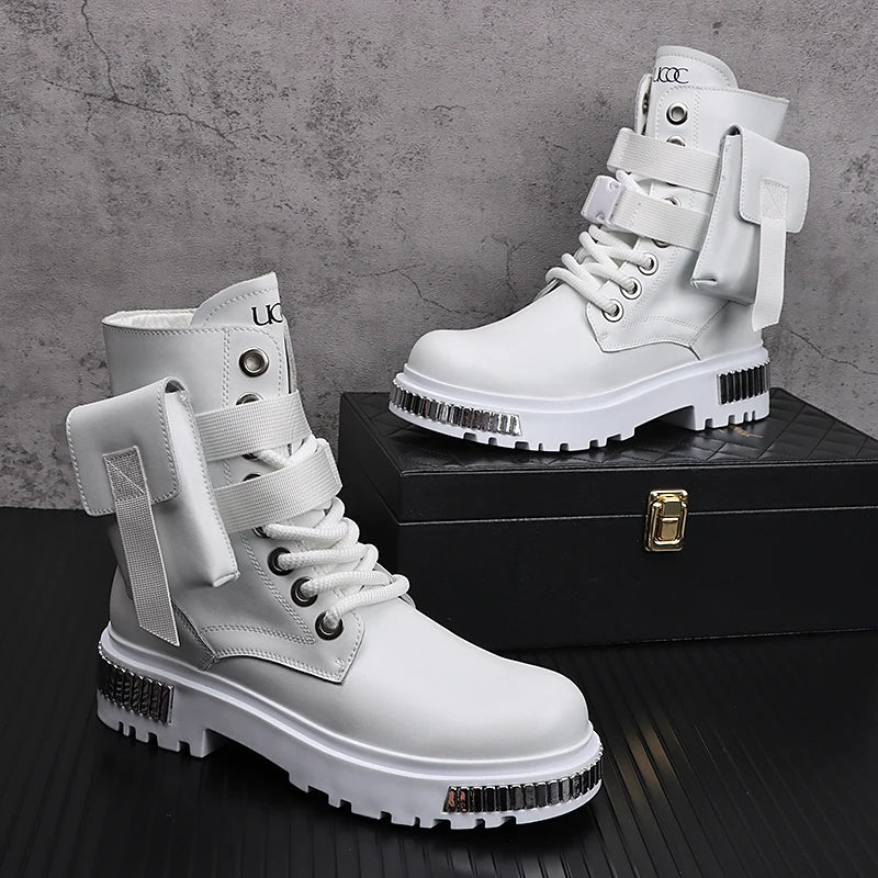 Side Pocket Decor Short Plush Boots