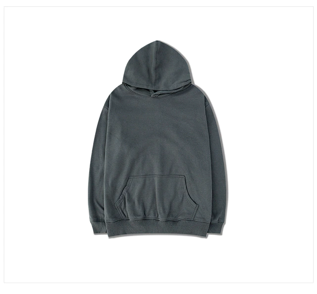 Sweat à capuche épais solide Pop-Farbe