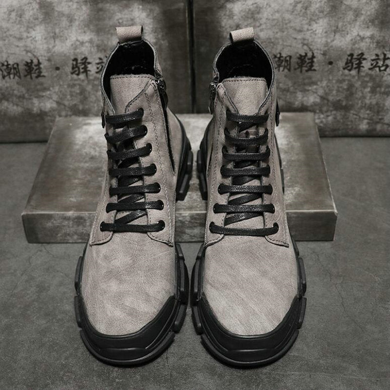 Basic Vintage Martin Style Men Casual Boots - FanFreakz