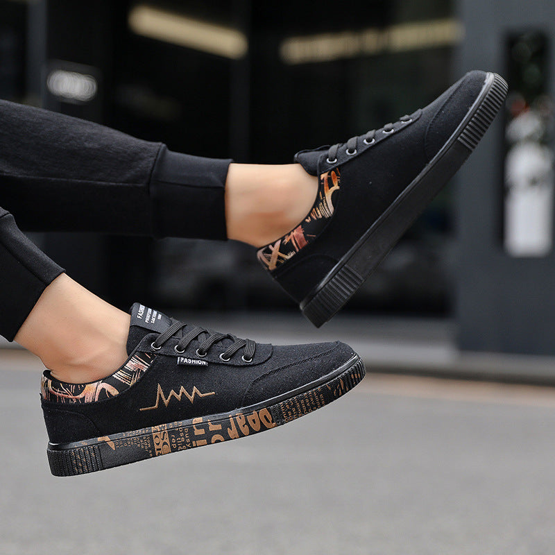 Semelles imprimées Baskets basses brodées pour hommes