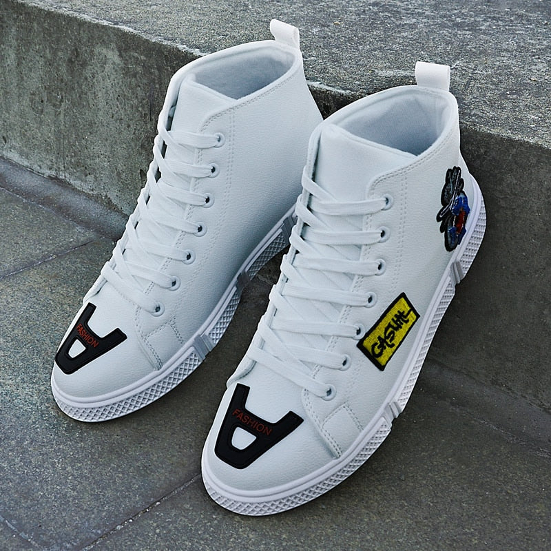 Casual with Embroidery and A Letter Patch Toe Detail Men Sneaker - FanFreakz