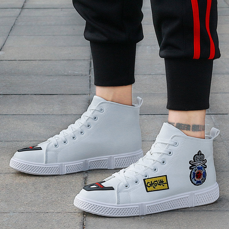 Casual with Embroidery and A Letter Patch Toe Detail Men Sneaker - FanFreakz