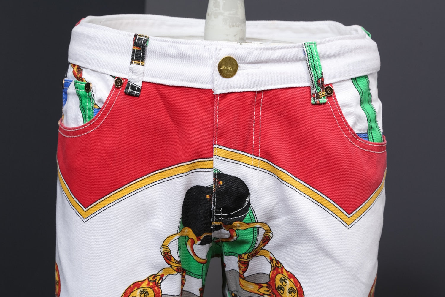 Pantalon décontracté de couleur mélangée