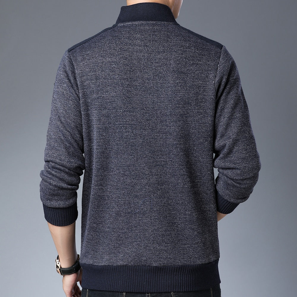 Monocolor Thick Winter Cardigan Jacket