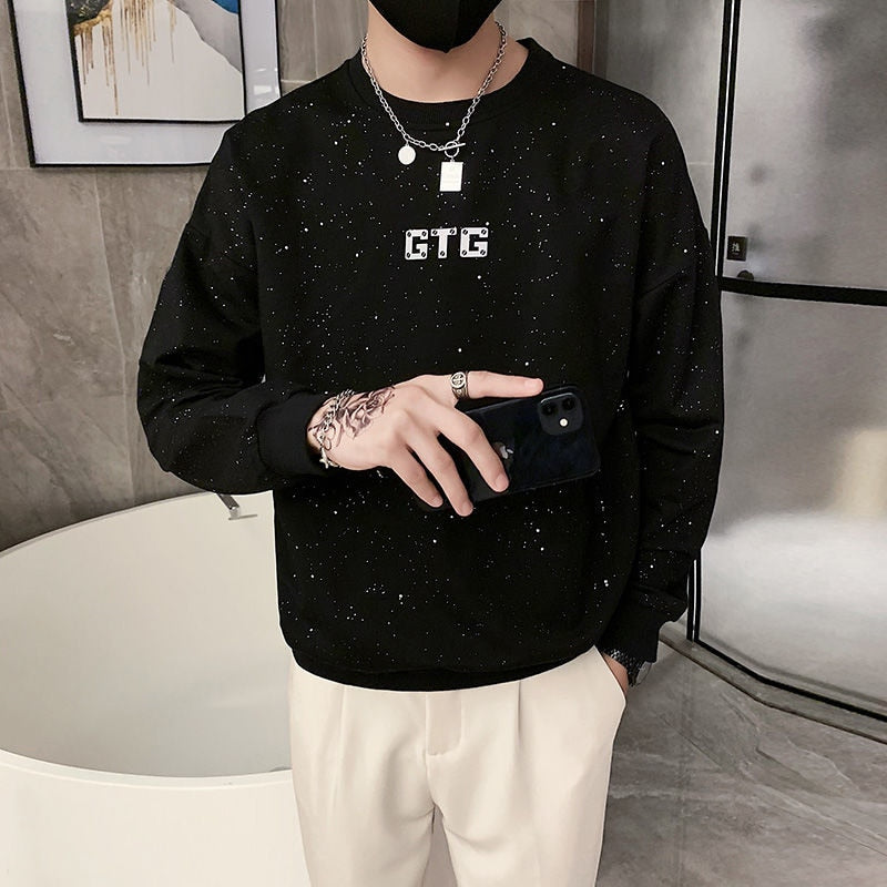 Mechanical Wing Back Printed Polyester Knitwear