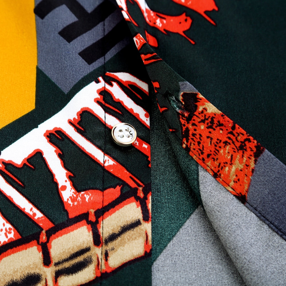 Words Banner Printed Multicolor Long Sleeve Shirt