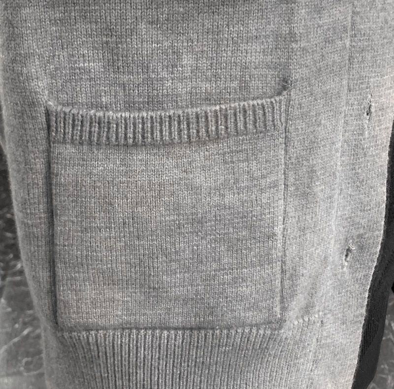 Netherland Flag Decorated Grey Cardigan