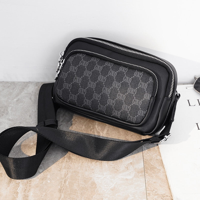 Men's Mini Crossbody Detachable Shoulder Strap Bag