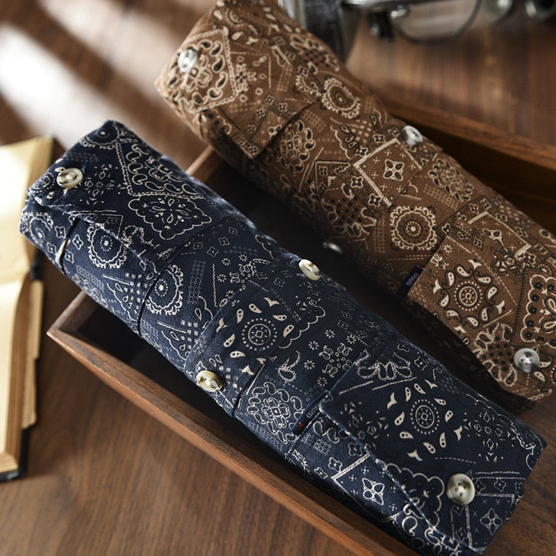 Urban Floral Geometric Style Patterned Shirt