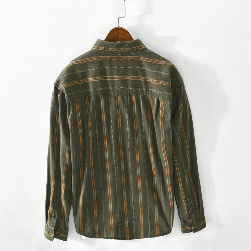 Dashes and Dots Stripe Patterned Shirt