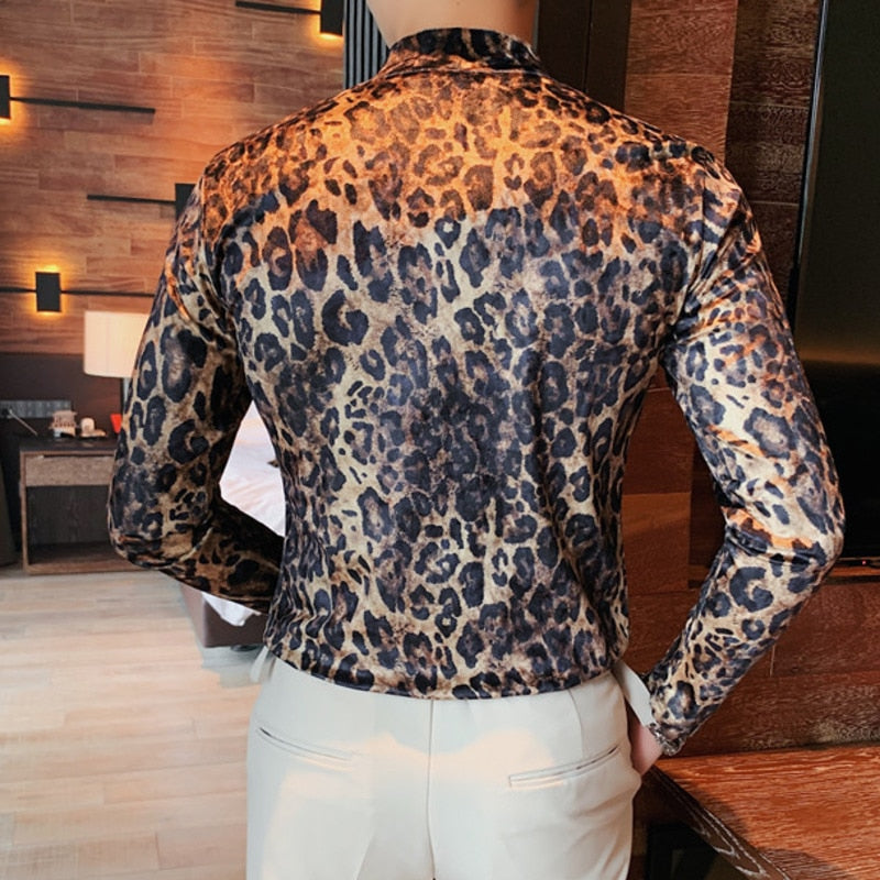Leopard Pattern Full Sleeve T-Shirt