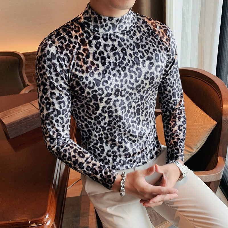 Leopard Pattern Full Sleeve T-Shirt