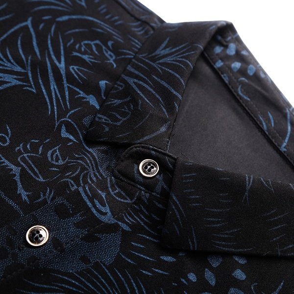 Big Cats Designer Printed Long Sleeve Shirt