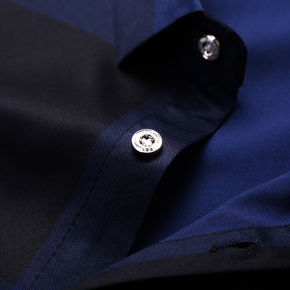 Simple Checkered Pattern Long Sleeve Shirt