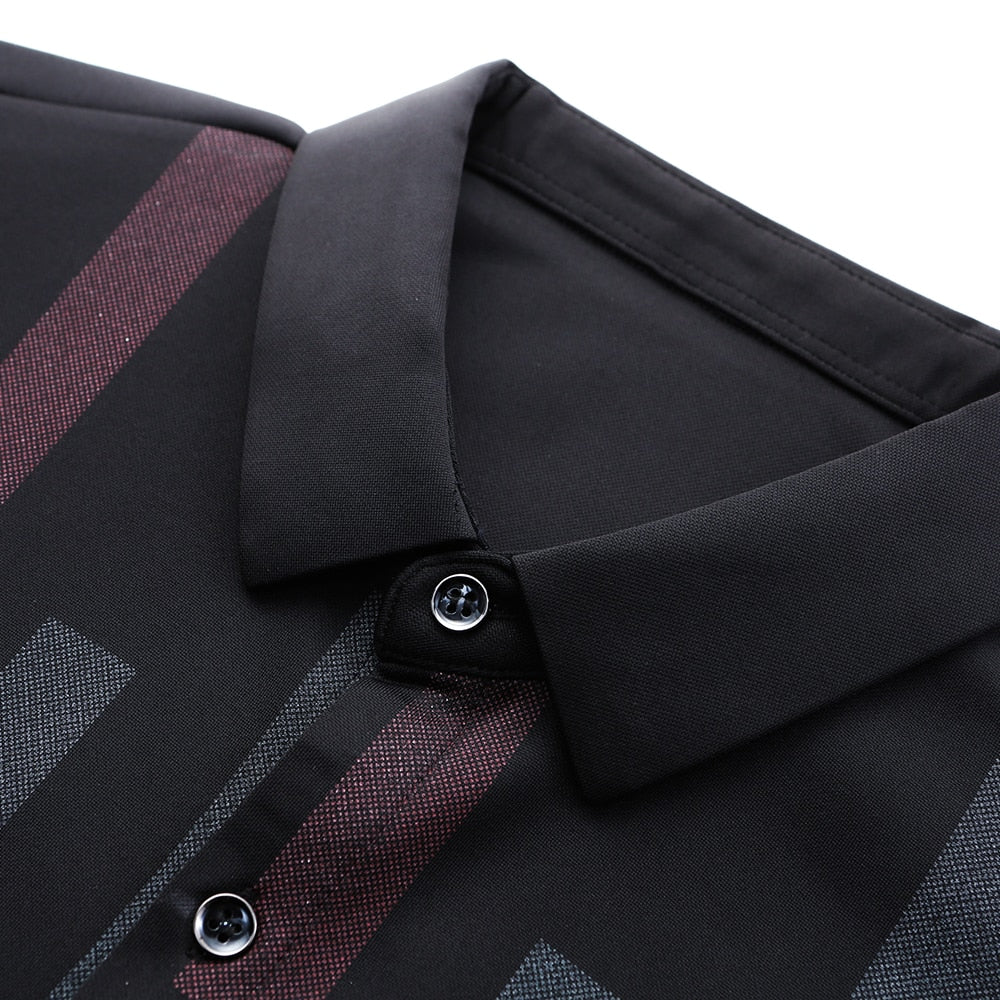 Vertical Blocks Printed Long Sleeve Shirt