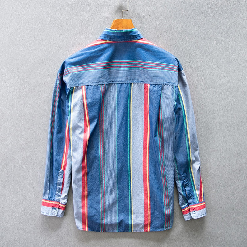 Striped Loose Cotton Shirt