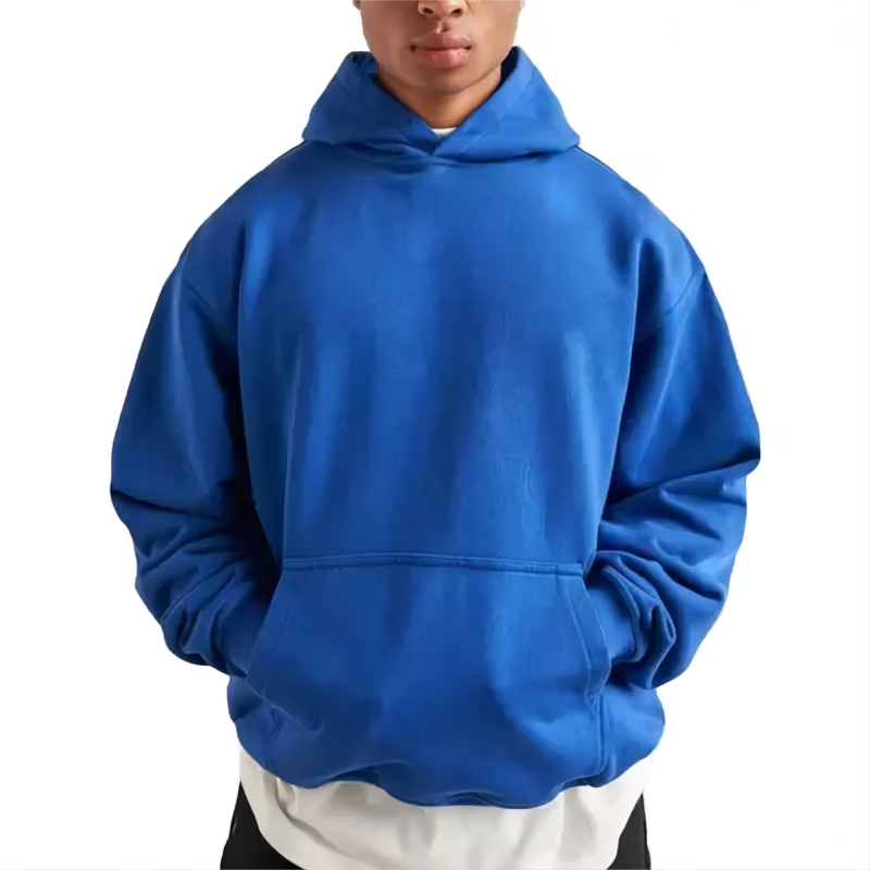 Sweat à capuche épais solide Pop-Farbe