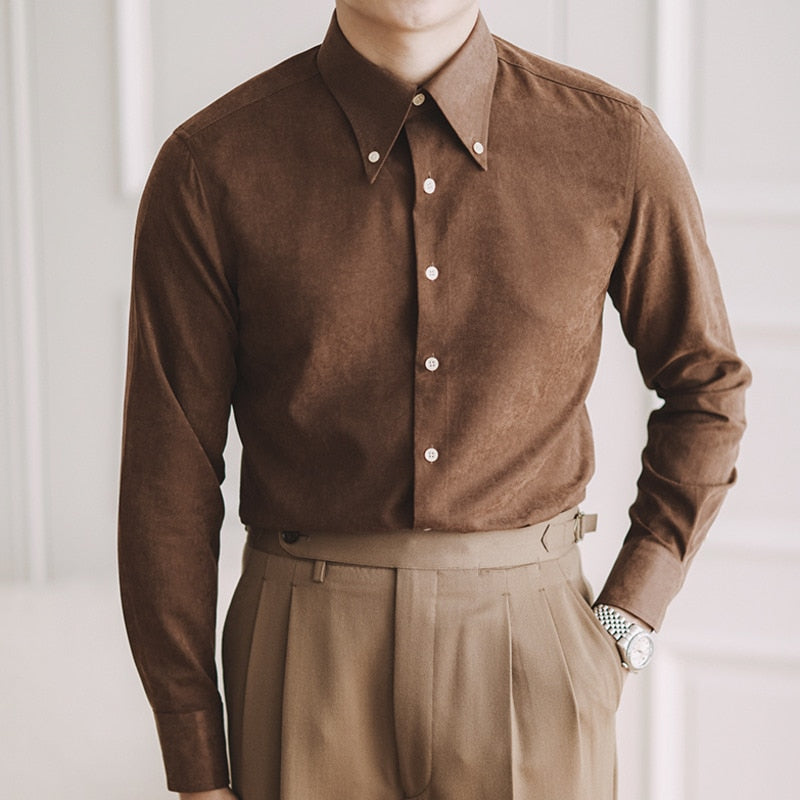 Chemise d'automne soignée blanche Hickory