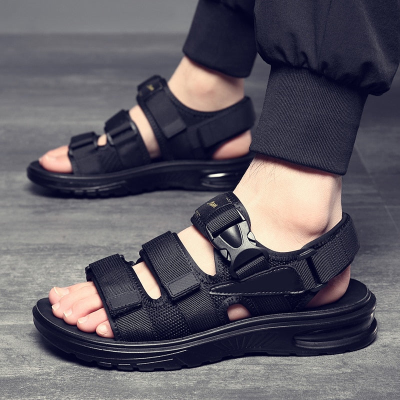 Black Summer Gladiator Sandals