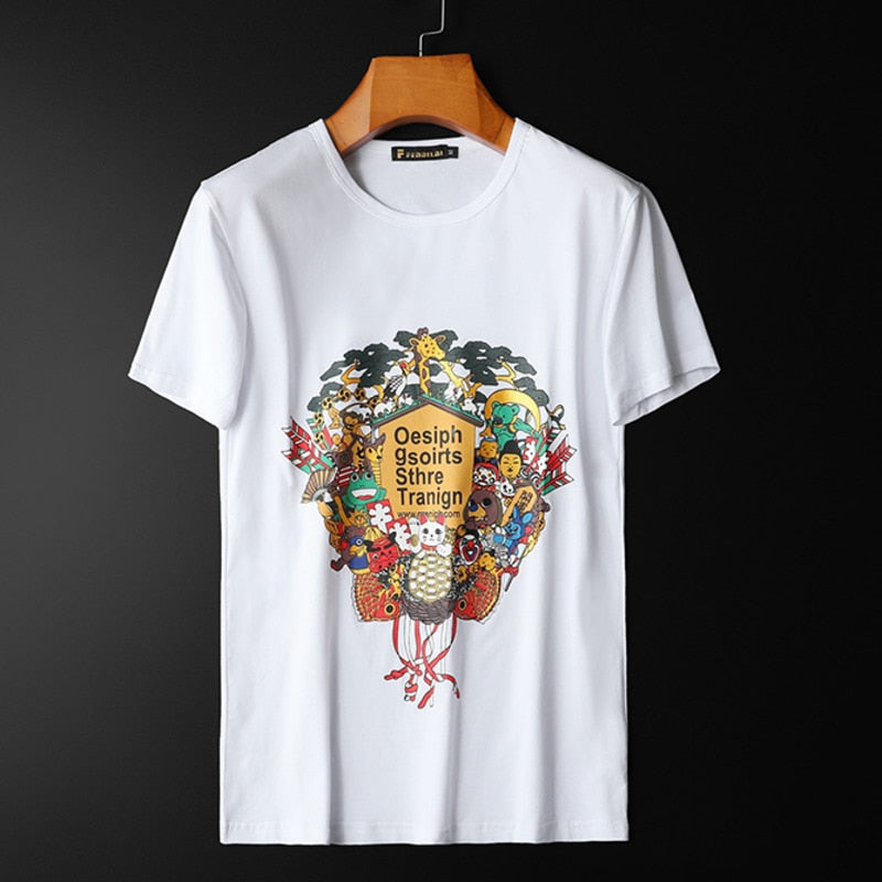 Zoo Cartoon Adore Printed T-Shirt