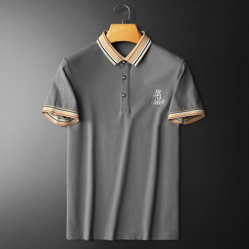 Sophisticated Casual Solid Polo Shirts
