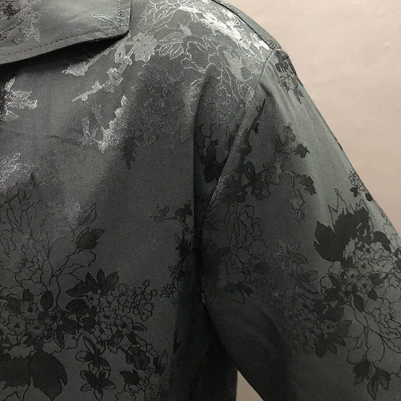 Dark Floral Printed Men Shirt