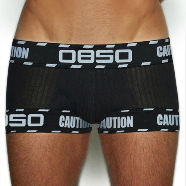Spandex Cotton Solid Men Boxer