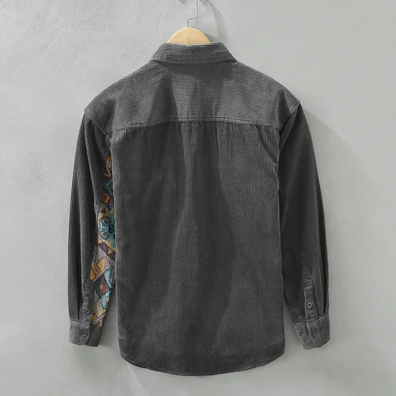 Abstract On Pocket Corduroy Cotton Shirt