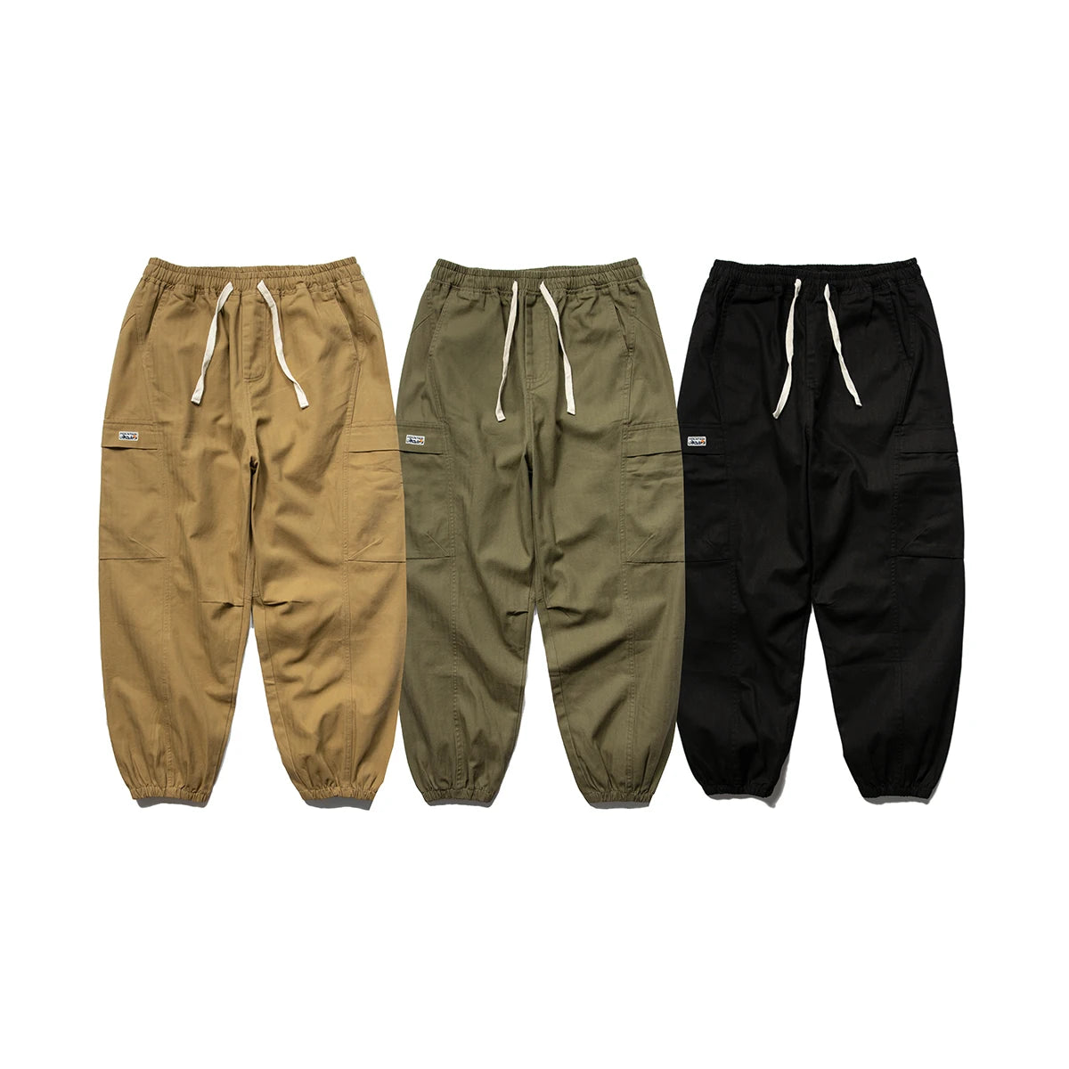 Casual Solid Cargo Jogger Pants