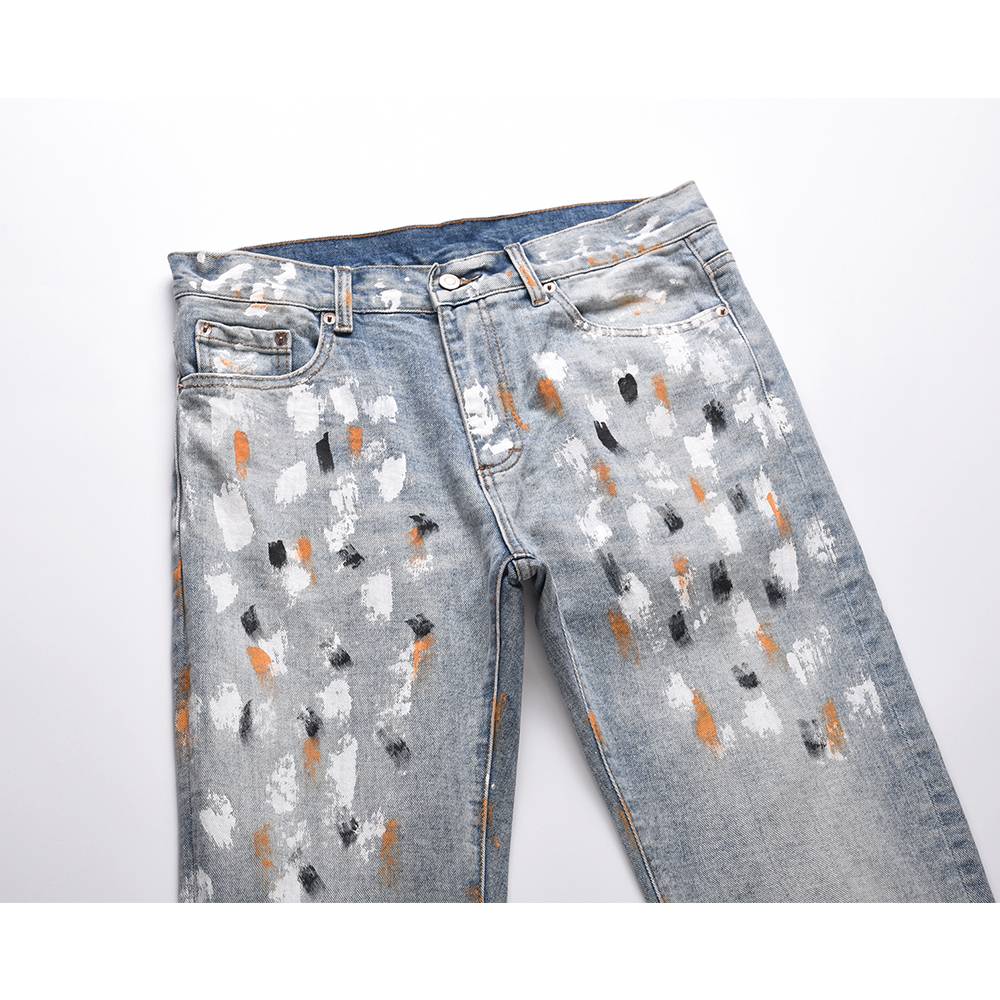 Hand Painted Denim Street Jeans