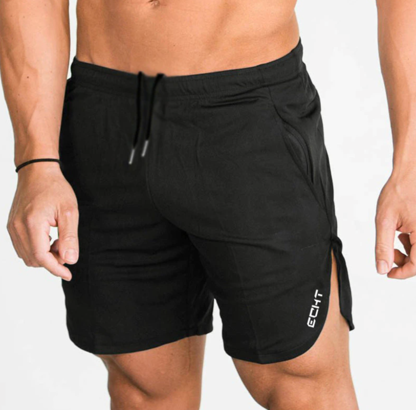 Side Cut Out Men Sweat Shorts Pants