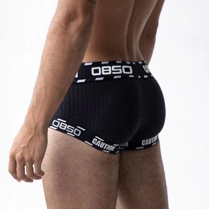 Spandex Cotton Solid Men Boxer