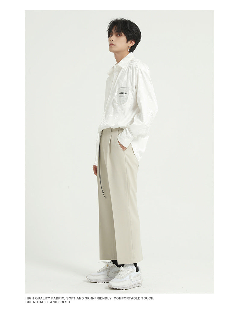 Invisible Dragon Printed Long Sleeve Shirt