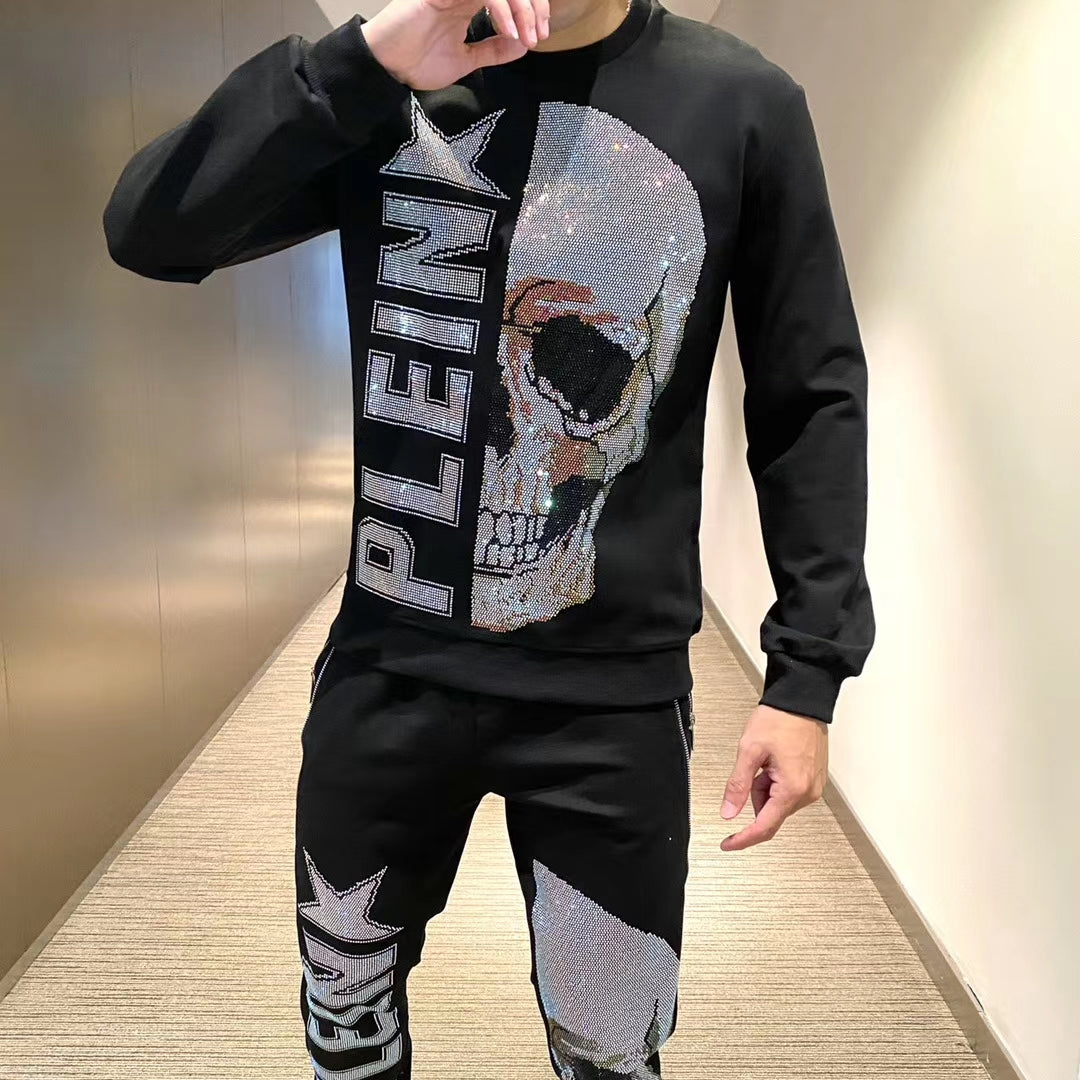 Glittering Skull Head Style Men Sets