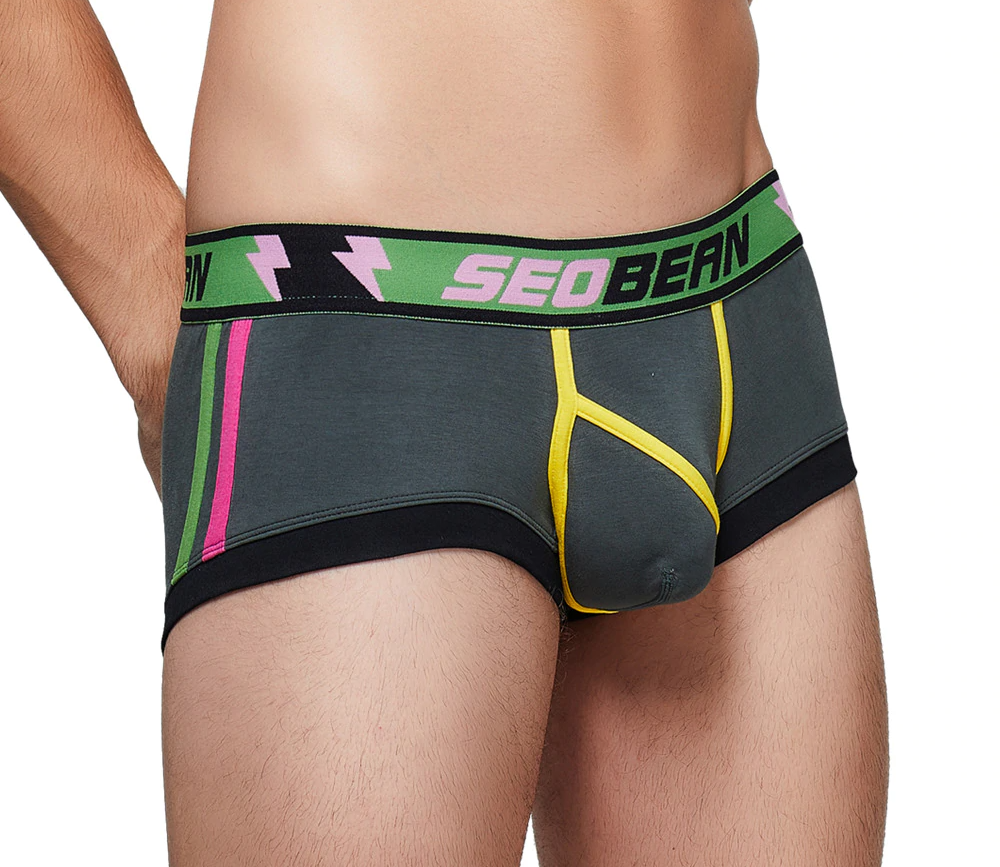 Boxer Homme Rayé Multicolore Solide