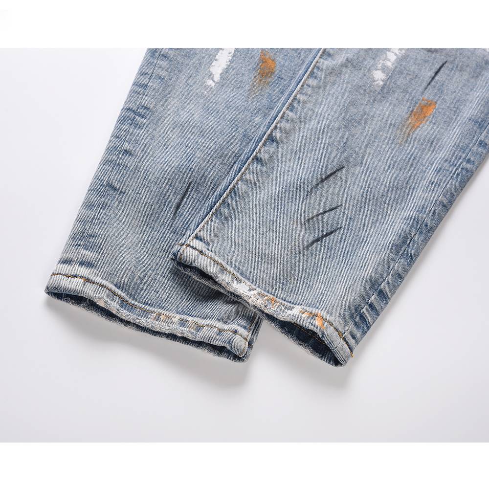 Hand Painted Denim Street Jeans