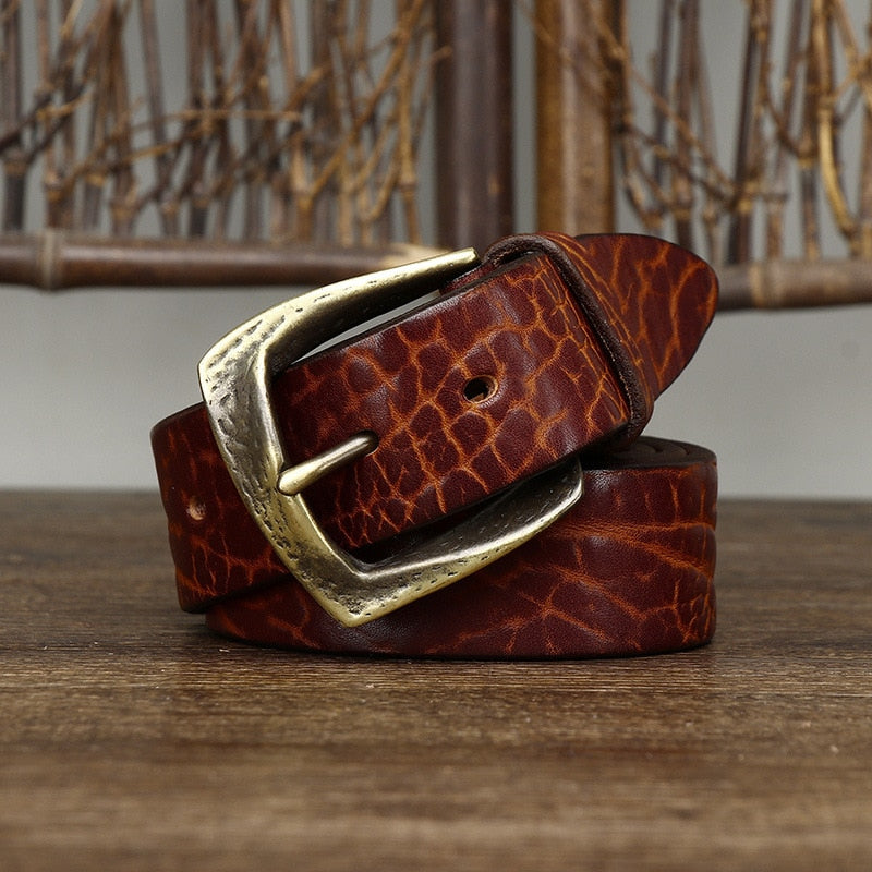 Vintage High-Quality Genuine Leather Belt