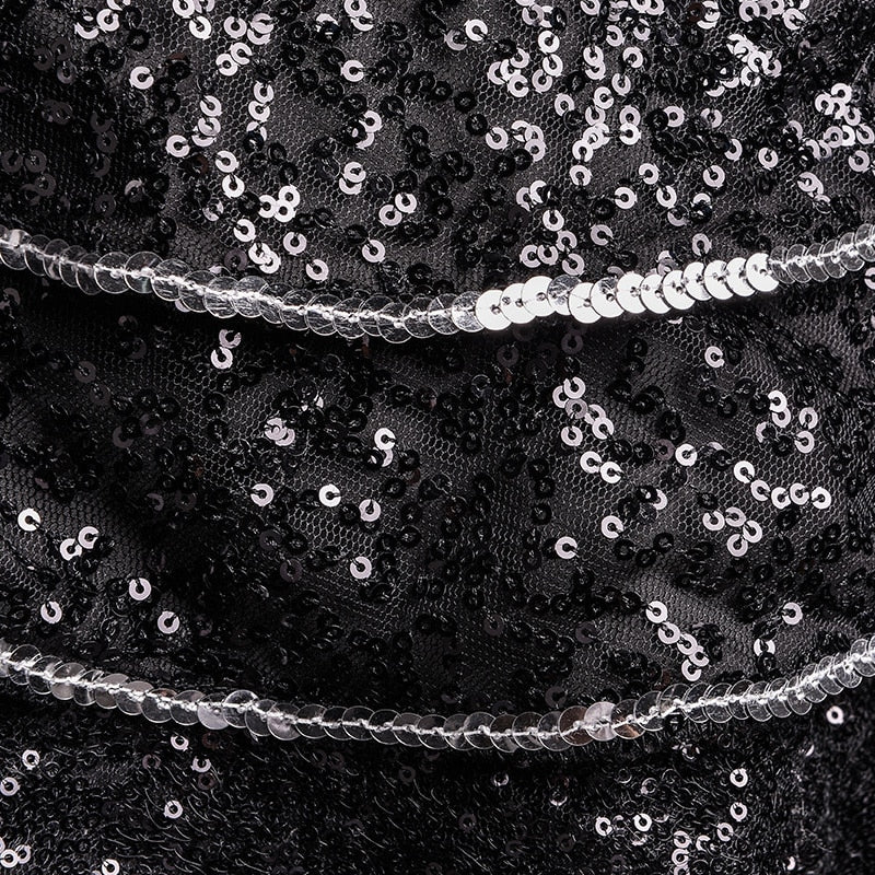 Sequin Shine Set Nightclub Dance Style Hommes Chemise et Pantalon