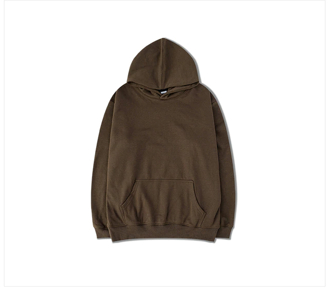 Sweat à capuche épais solide Pop-Farbe