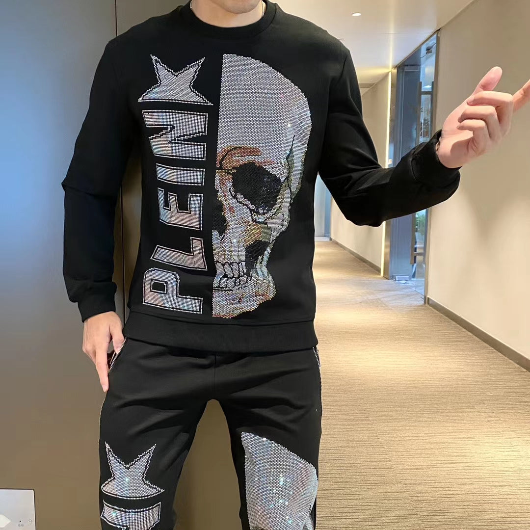 Glittering Skull Head Style Men Sets