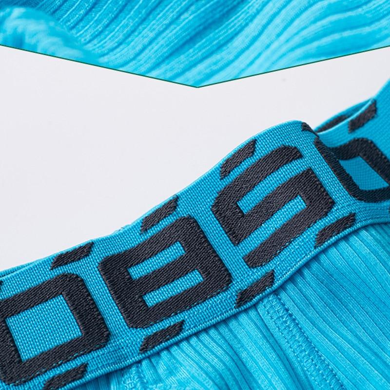 Spandex Cotton Solid Men Boxer