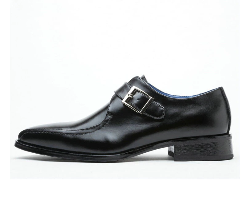 Mocasines de hombre de estilo casual de negocios con correa de hebilla sólida