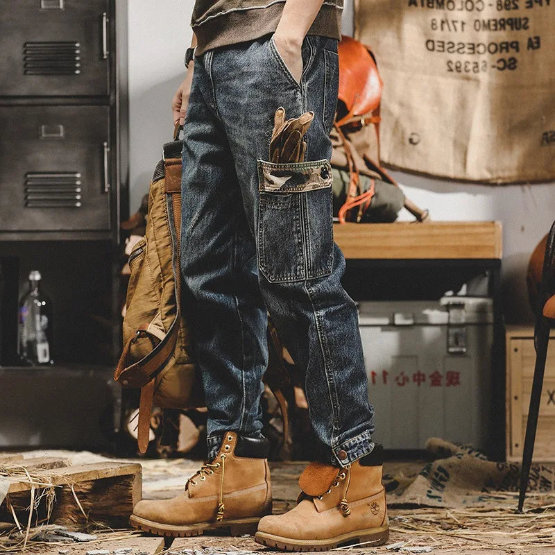 Vintage Big Pocket Cargo Jeans